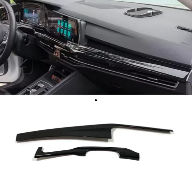 LHD Car Center Control Dashboard Trim Decoration Frame Auto Interior Accessories For VW Volkswagen Golf8 Golf 8 2020 -2022