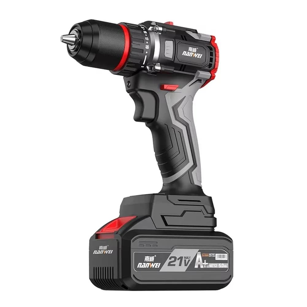 Cordless Drill 13mm 70Nm Brushless Motor Power Tool Hand Drilling Machine for Home DIY Woodworking Repair