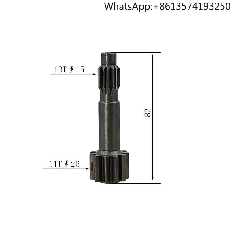 Center Gear for Travel Motor, Sun Gear Shaft (11/13 Teeth) Compatible with Yanmar VIO30-3 Mini Excavator