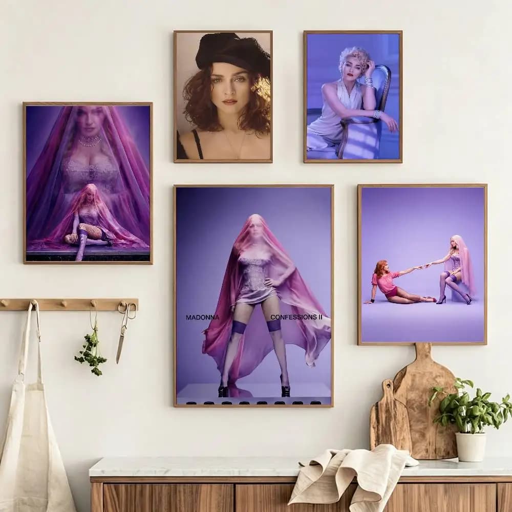 M-Madonna I Feel So Free  Poster HD Self Adhesive Waterproof Wall Art Ideal for Home Office Dorm Gift Customizable