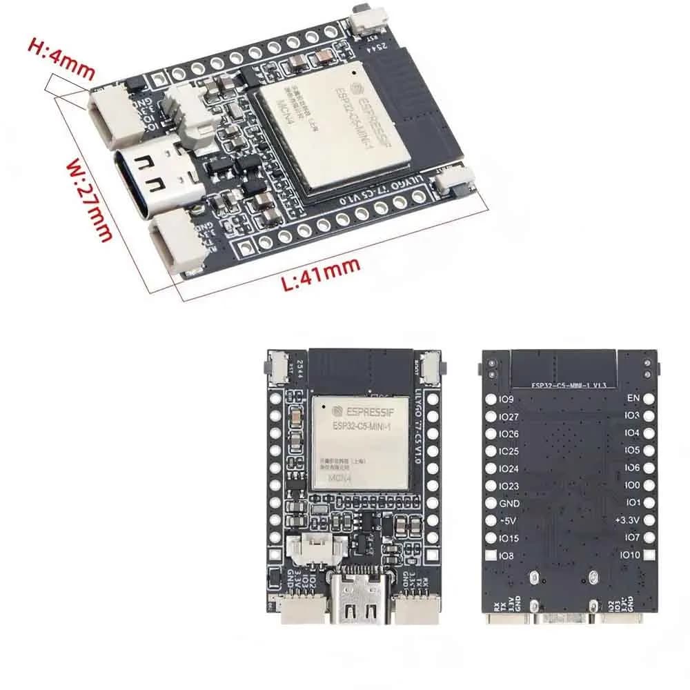 Wireless Module ESP32-C5-MINI-1 Dual Band 2.4GHz 5GHz WiFi6 BLE5 4MB Flash Thread Zigbee Reset Button 32-bit Microcontroller
