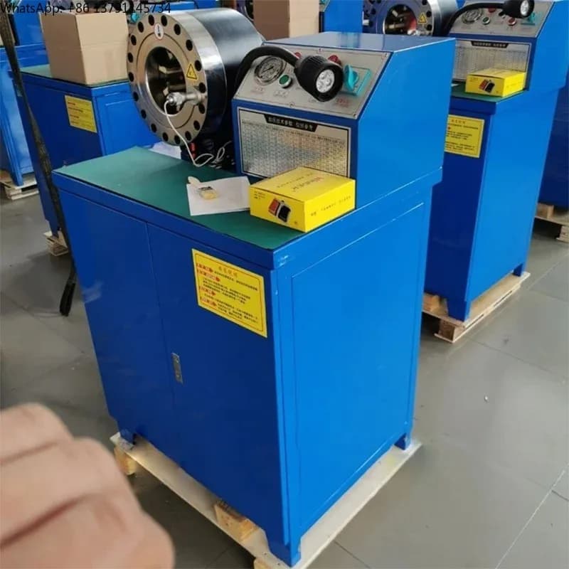 High-pressure pipe locking machine Hydraulic oil pipe crimping machine Fully automatic crimping machine Explosion-proof pipe shr