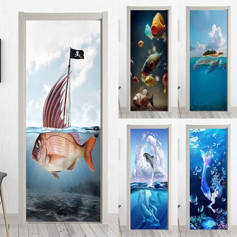 Home Entrance Door Ornament Picture Sticker Luxury Wallpaper House Wallpaper  Room Decors Aesthetic Anime Self Veneer