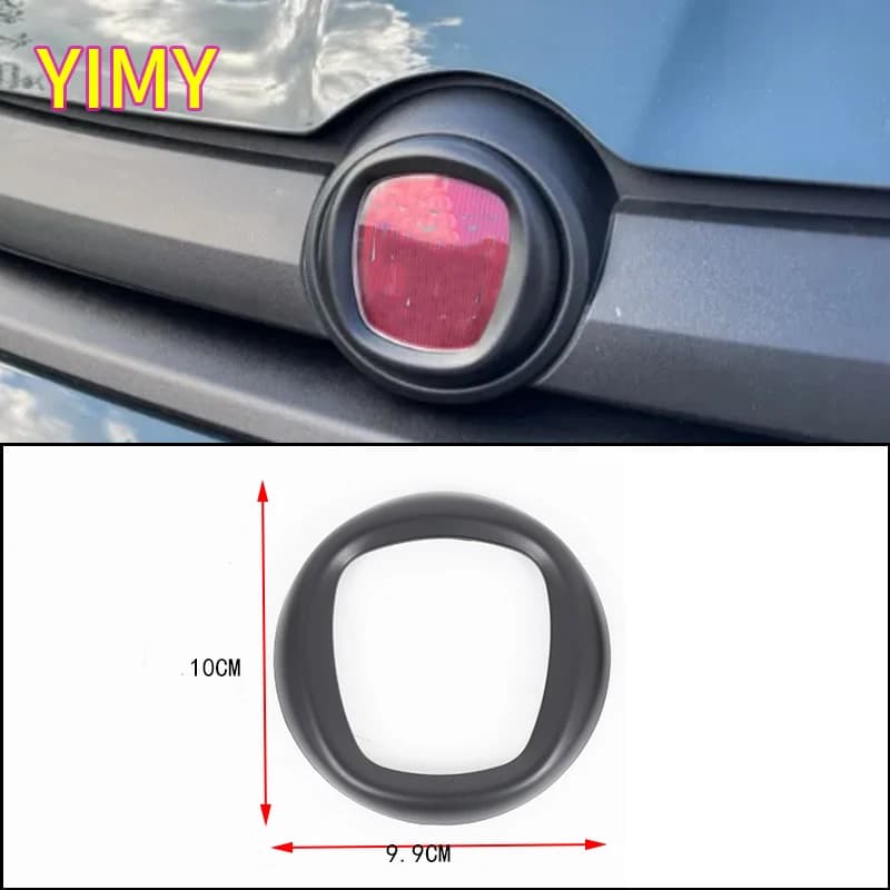 ABS Plastic Matte Black Car Front Grille Cover Emblem Rear Trunk Decal Logo Protective Cover Suitable for Fiat Panda 2016 +