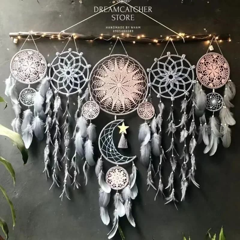 Macrame Dream Catcher Modern Dream Catchers Interior Aesthetic Dreamcatcher Decorative Luxury Dreamcatchers Hanging Decoration