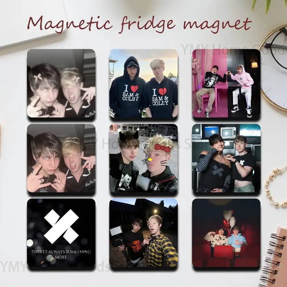 SO COOL S-Sam and Colby Refrigerator Magnets the Perfect Choice for Home Create Warm Cozy Home Decor Gifts