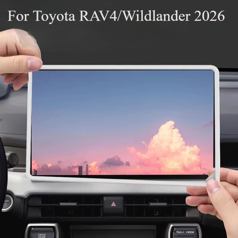 Screen Protector Frame For Toyota RAV4/Wildlander 2026 Silicone Anti-scratch Central Control Navigation Edge Protective