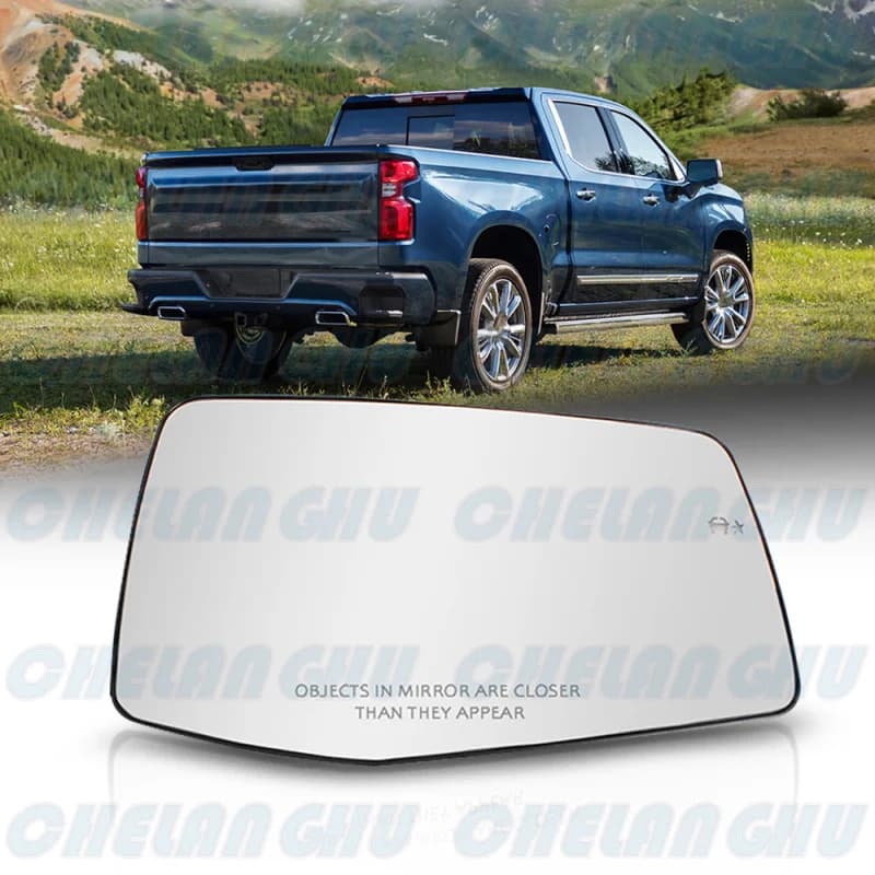 For Chevrolet silverado 1500 2019 2020 2021 2022 2023 US Version Right Side Heated Blind Spot Rear Mirror Glass Car accessories