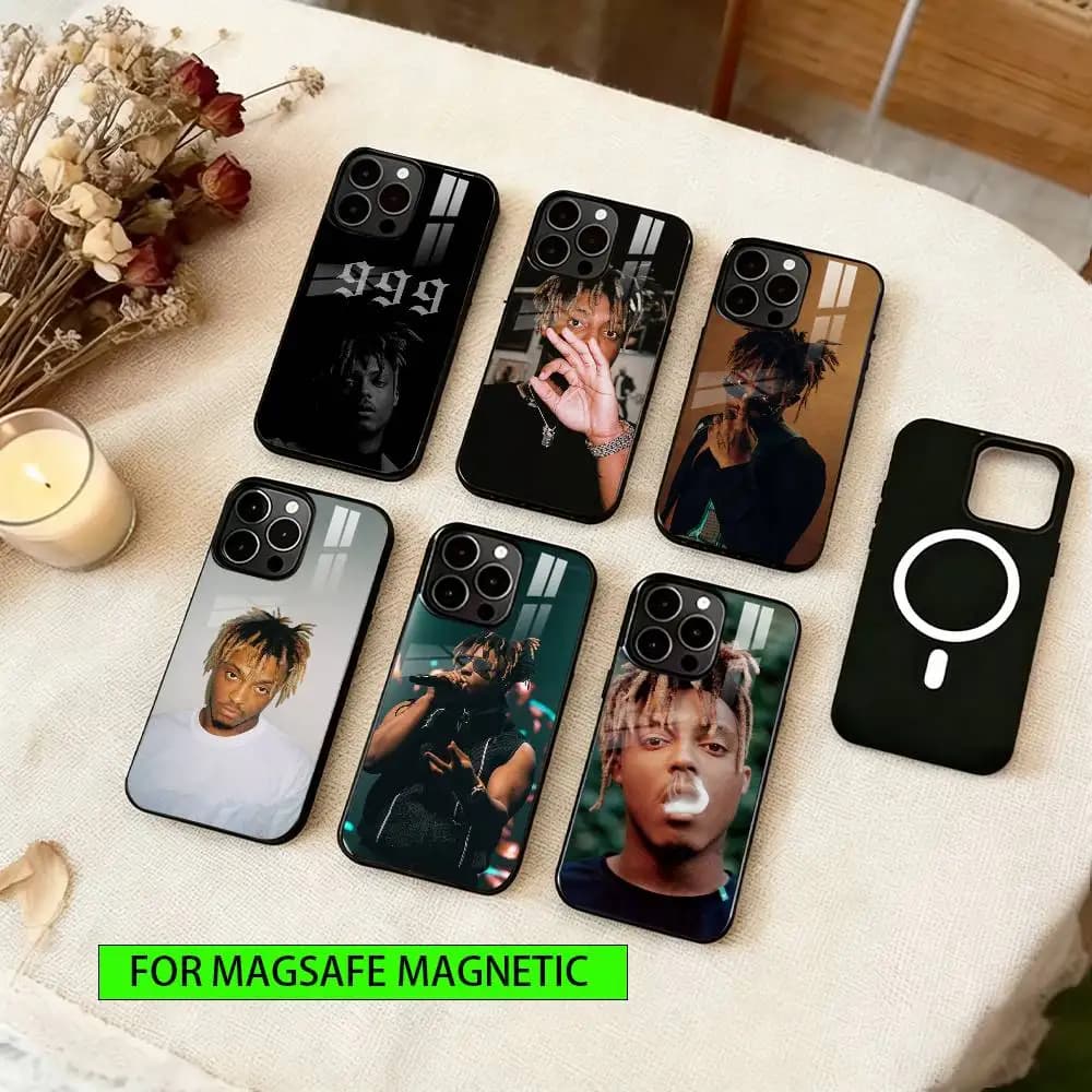 Juice Wrld 999 Phone Case For iPhone17,16,15,14,13,12,11 Plus,Pro Magnetic For Magsafe Wireless Charging