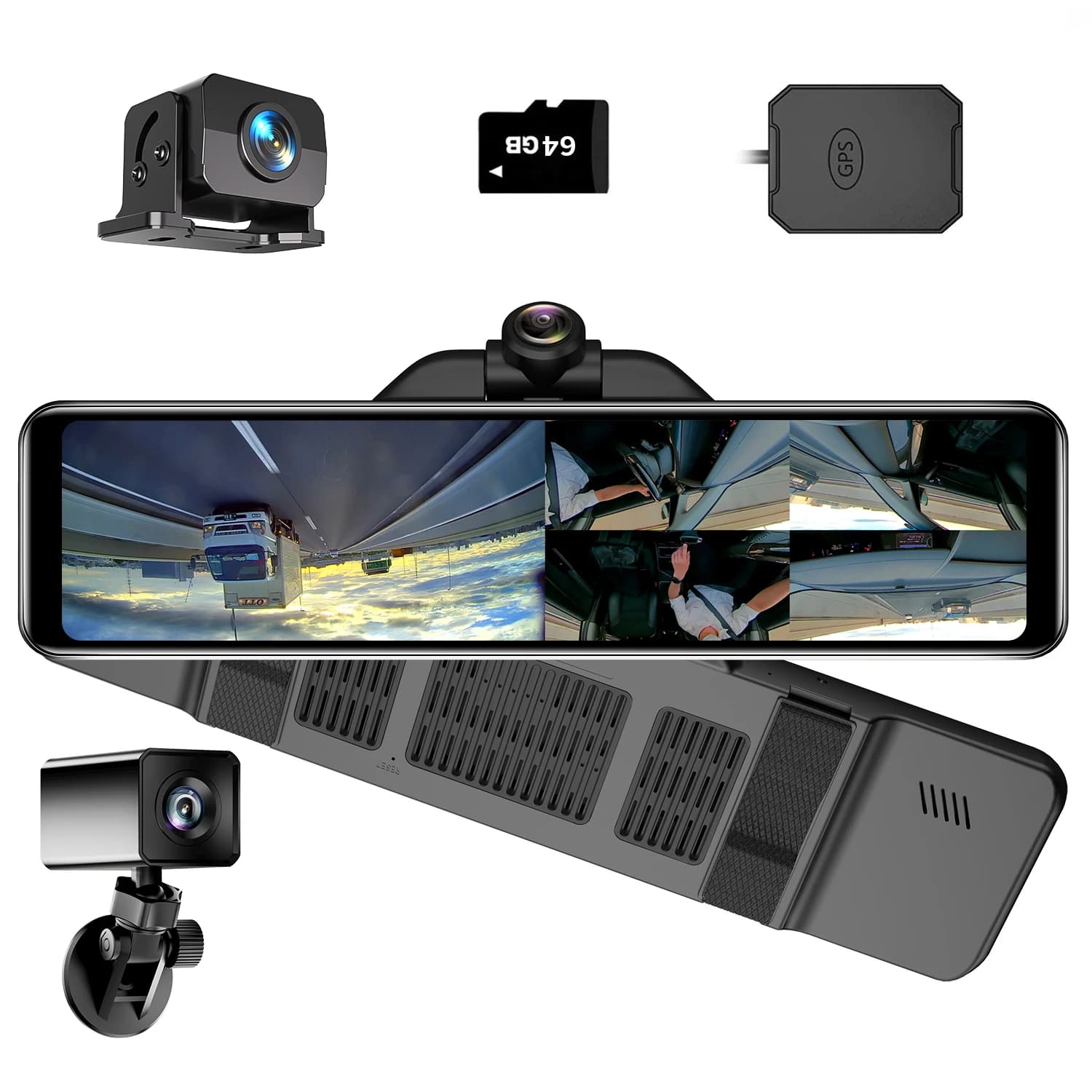 Top Sale 1080p Full Hd 360 Degree Car Dvr Dash Cam Night Vision G-sensor Loop Recording Dash Cam Car Black Box
