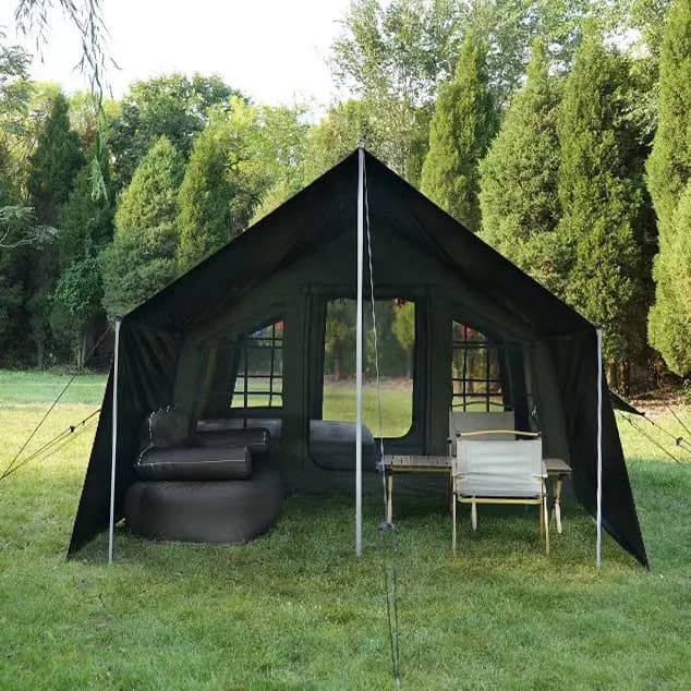 ST Newest Green Inflatable Tents Outdoor Camping Air Tent With Flysheet