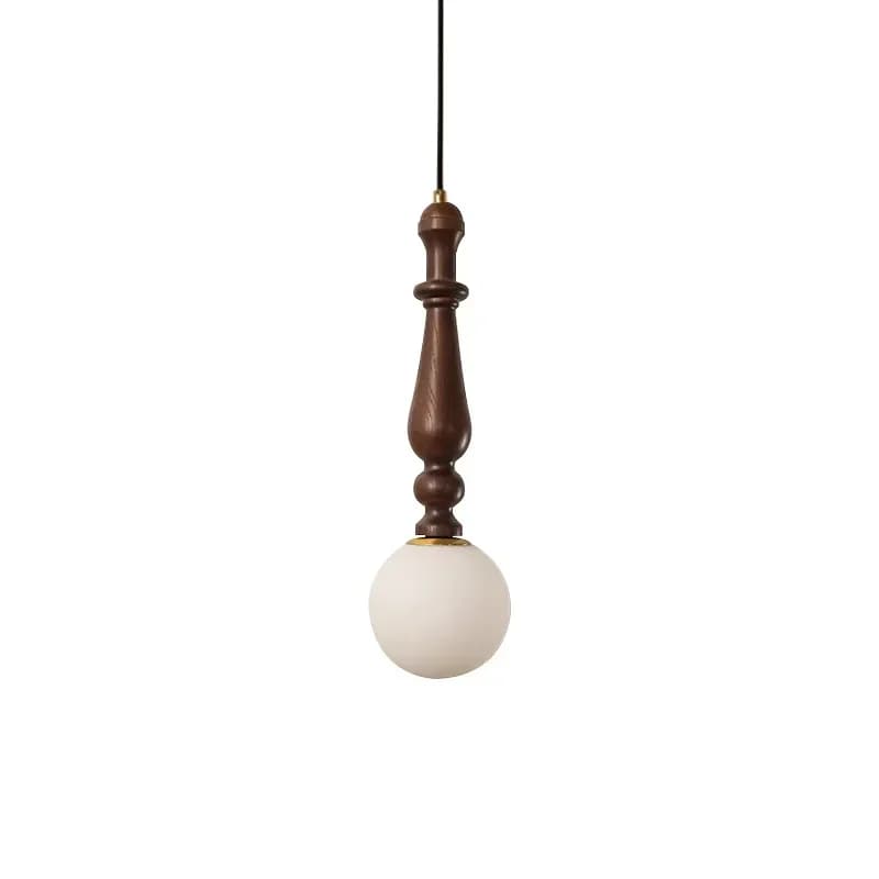 French medieval bedroom bedside designer American retro study lamp solid wood dining room bar small chandelier