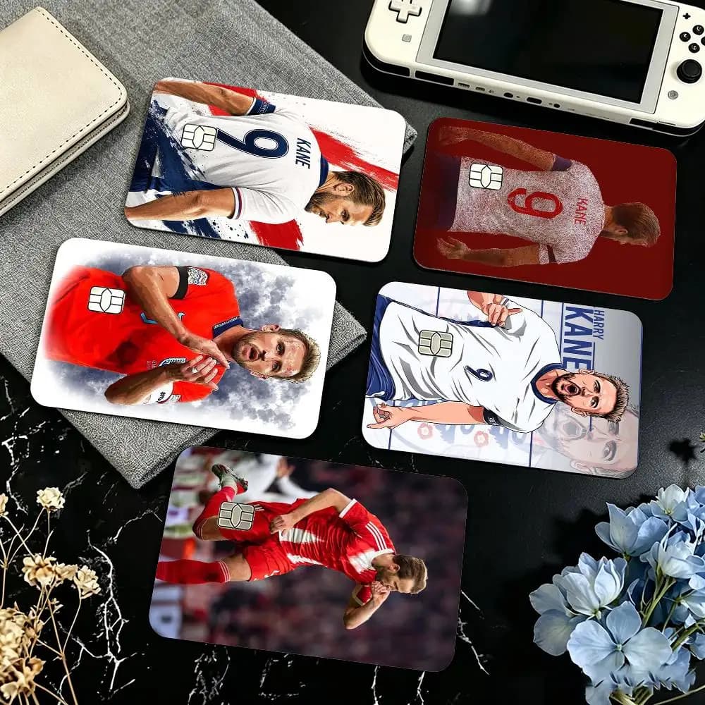 National Team Captain Harry Kane Credit Card HD Stickers Small Chip Waterproof Sticker Game Card Decal Gift