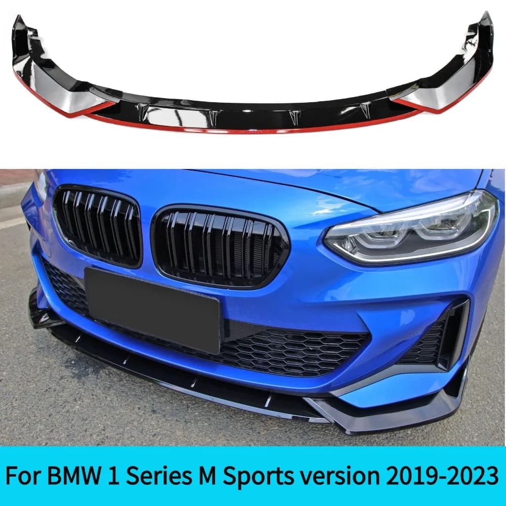 For 2019-2023BMW 1 Series M Sports 125i 120i 118i Front Bumper Lip Splitter Diffuser Body Kit Spoiler Auto Part for Enhanced Per