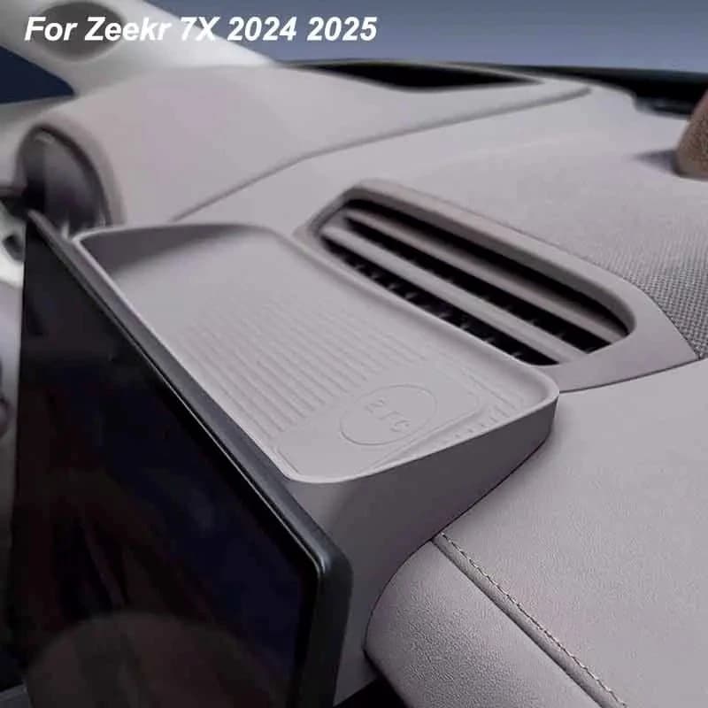 For Zeekr 7X 2024 2025 Navigation Screen Rear Silicone Storage Box Dashboard Tissue Box Sundry Rack Accessories