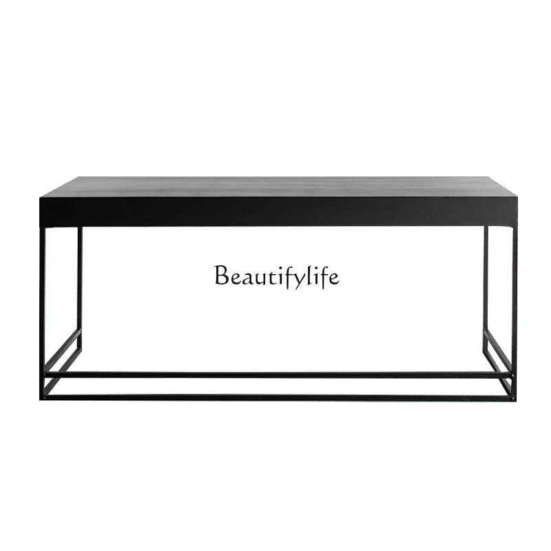 FG**Italian minimalist desk wabi-sabi wind solid wood Nordic modern study light luxury
