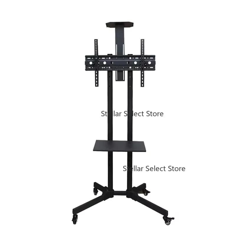 Mobile TV Wall Mount Height Adjustment TV Cart TV Brackets Trolly Stand for 32"-65" Professional Full Motion