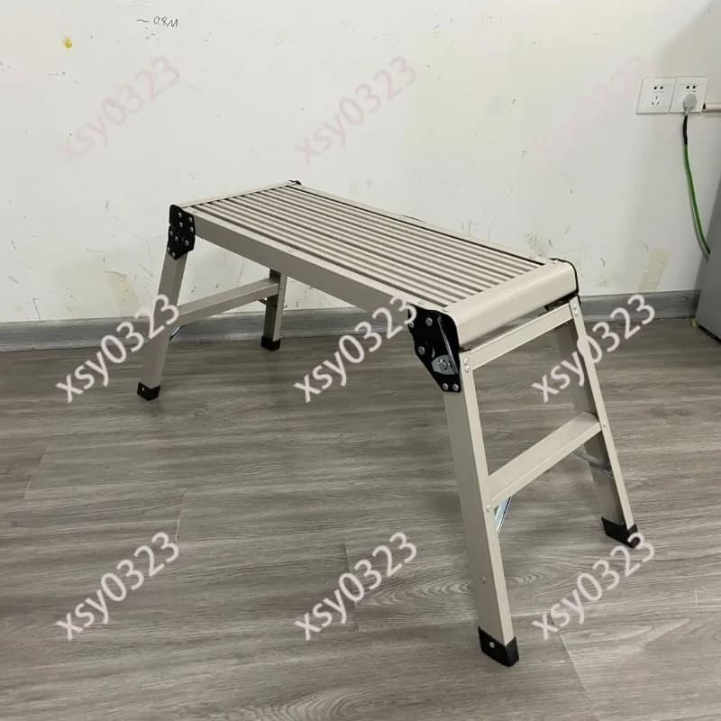 Portable Aluminum Work Bench Folding Step Ladder Household & Outdoor Maintenance Stool