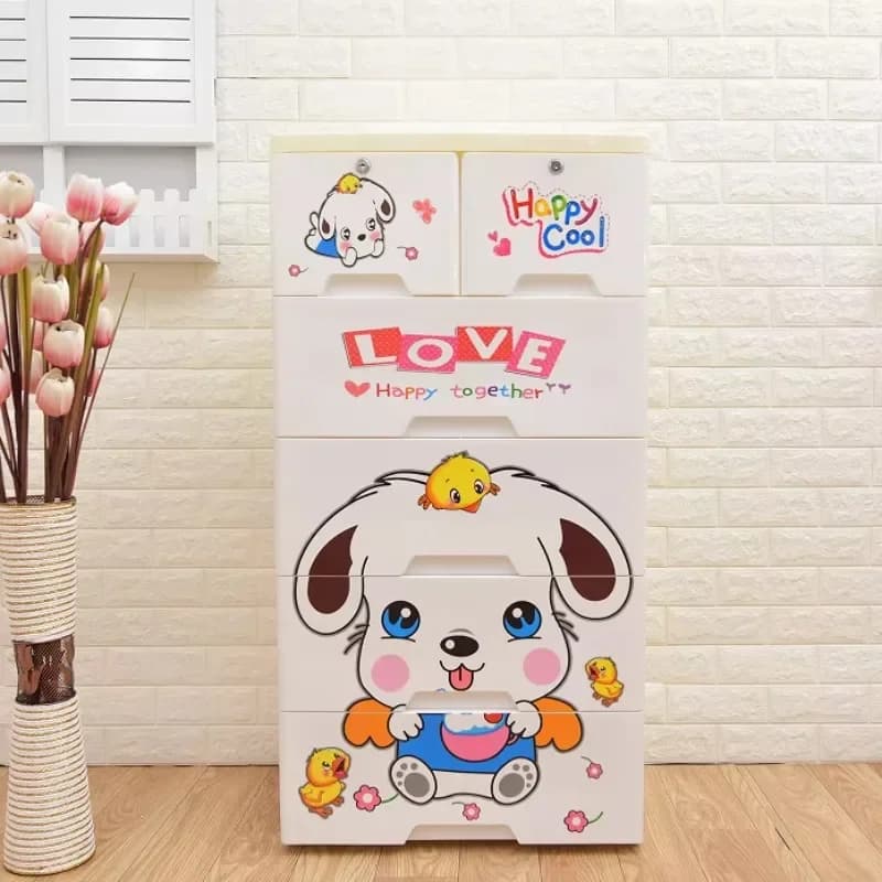 New multi-layer cabinets, children's baby clothes, plastic drawers, lockers, convenient, practical and durable