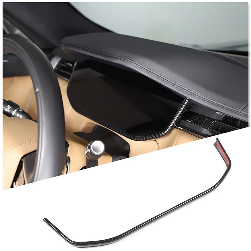 For Land Rover Range Rover Sport Vogue L460 2023 2024 ABS Carbon Fiber/Black Car Dashboard Decorative Frame Sticker Accessories