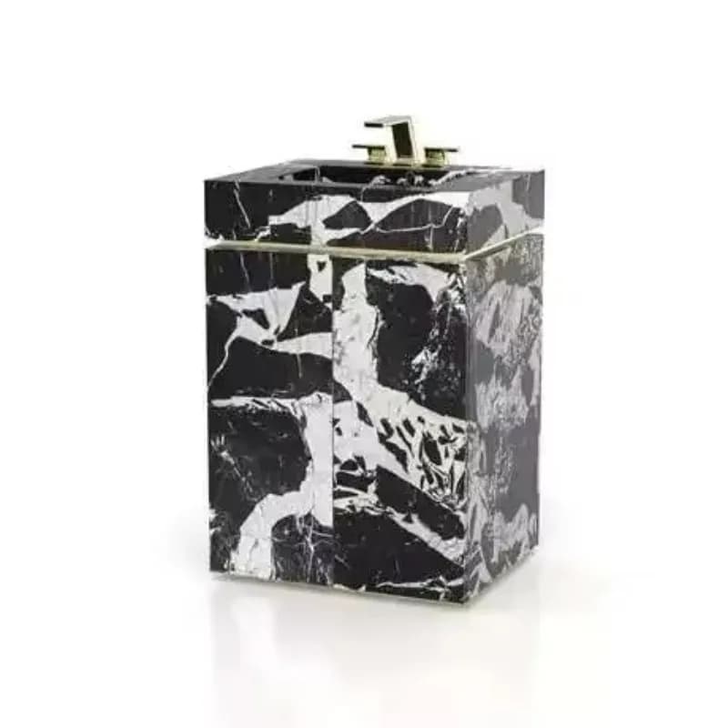Modern small apartment cabinet, natural marble integrated floor basin & hotel villa washstand