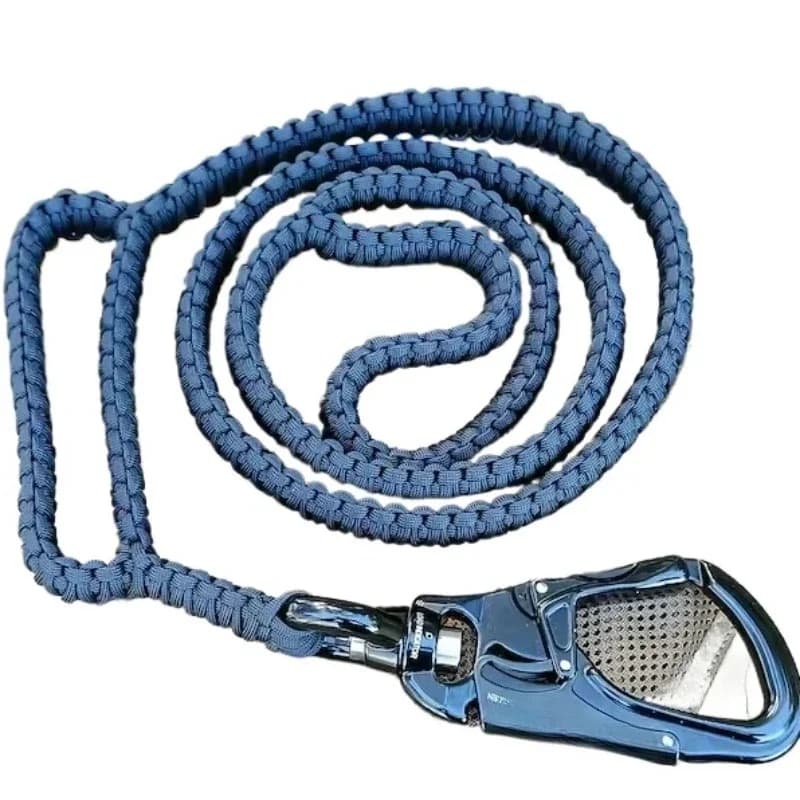 New dog product double handle single chain leash heavy duty dog leash collar chain set luxury strong dog leash