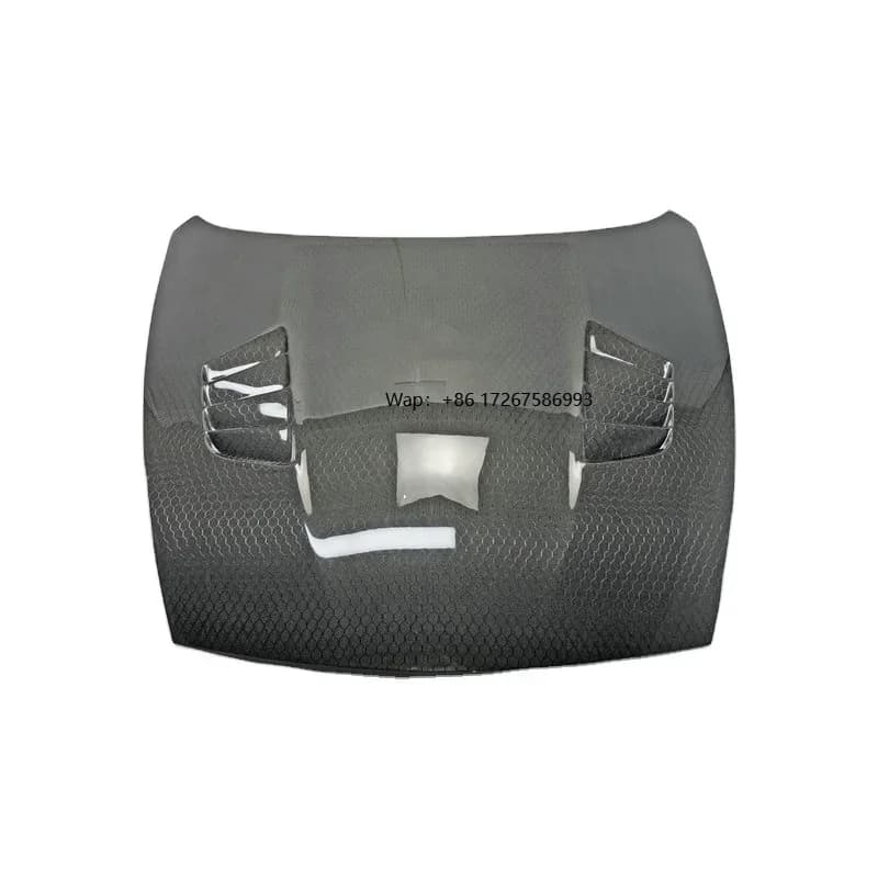 Honey Comb Carbon Fiber Car Parts for 2009-2019 370Z Z34 Fairlady VRS Style Carbon Fiber Vented Hood Engine Hood