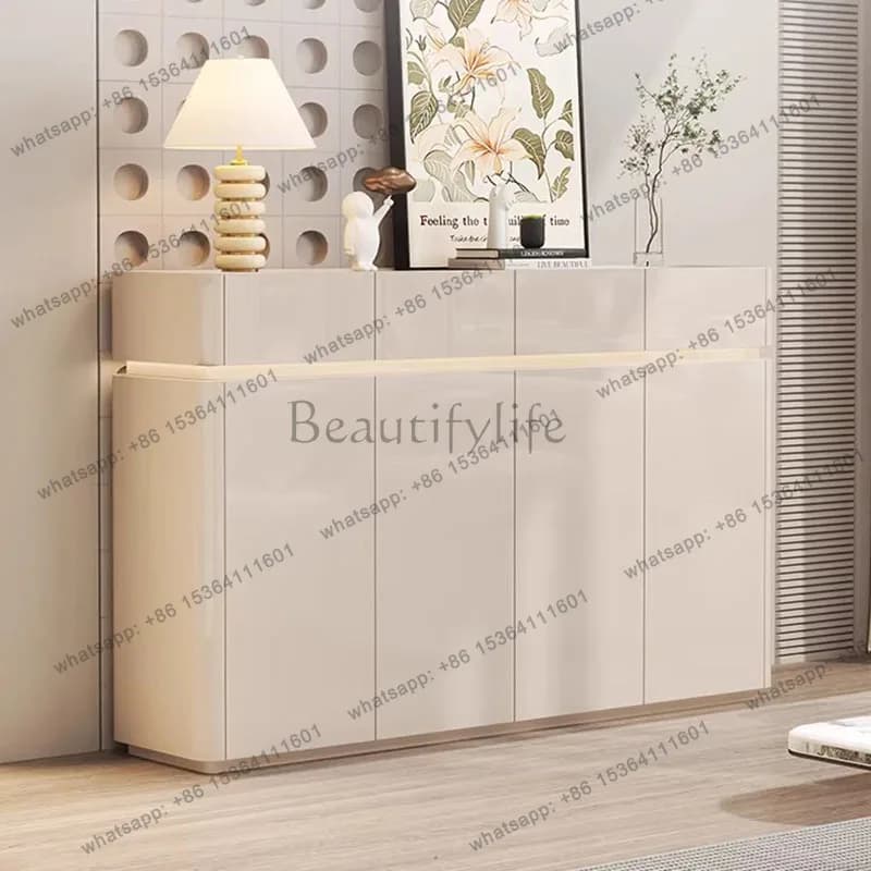 Factory Direct Sales Nordic Luxury Shoe Cabinet Storage Living Room Display Designer Vertical Shoe Shelf Narrow Drawers Gabinete