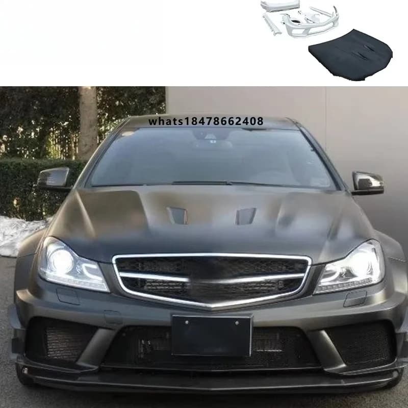 AM Black Series Body Kit New Condition 4 Door Wide Hood Front Bumper Side Skirts Fender Rear Bumper for