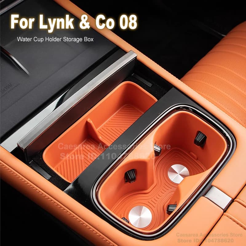 For Lynk & Co 08 2026 Car Water Cup Holder Position Object Box Central Control Storage Box Interior Accessories