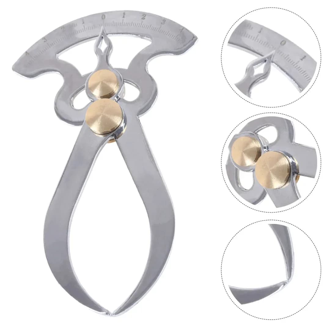 Stainless Steel Thickness Gauge Inside Outside Divider Caliper Metric Steel Vernier Caliper Measuring Machinist Tools