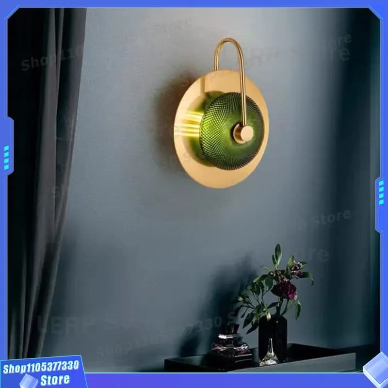Modern Nordic Wall Lamp Luxury Background Light Creative Hotel Bedroom Bedside Fixture Simple Designer Living Room Decor