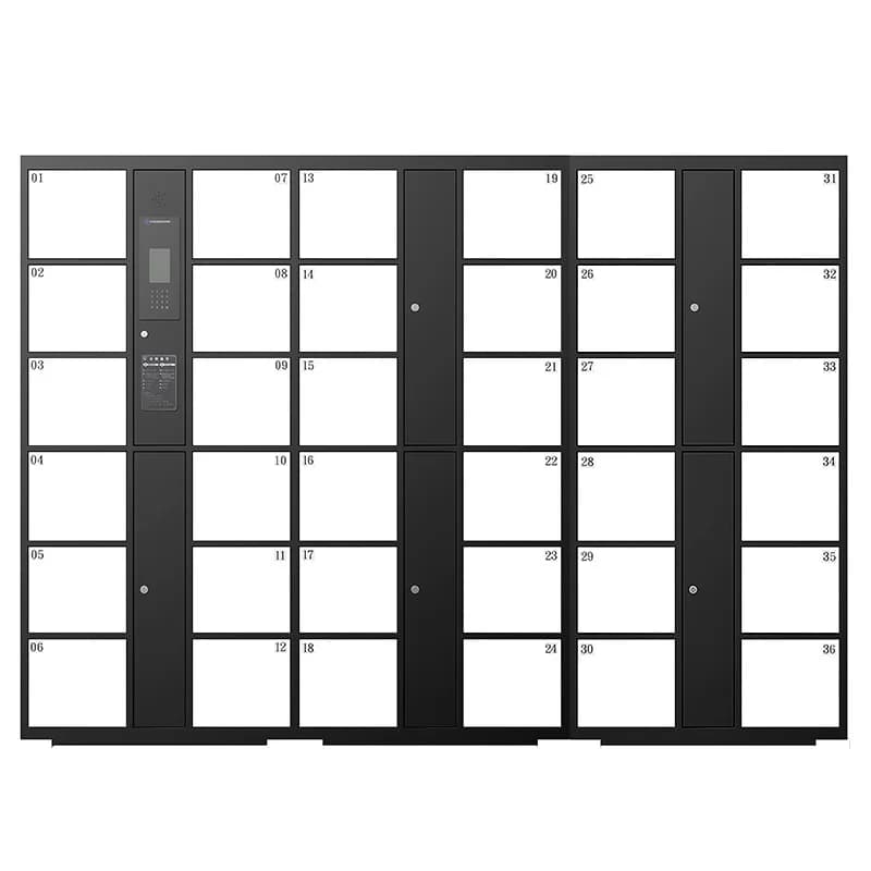 Supermarket electronic deposit box password swipe card fingerprint infrared barcode facial intelligent storage cabinet