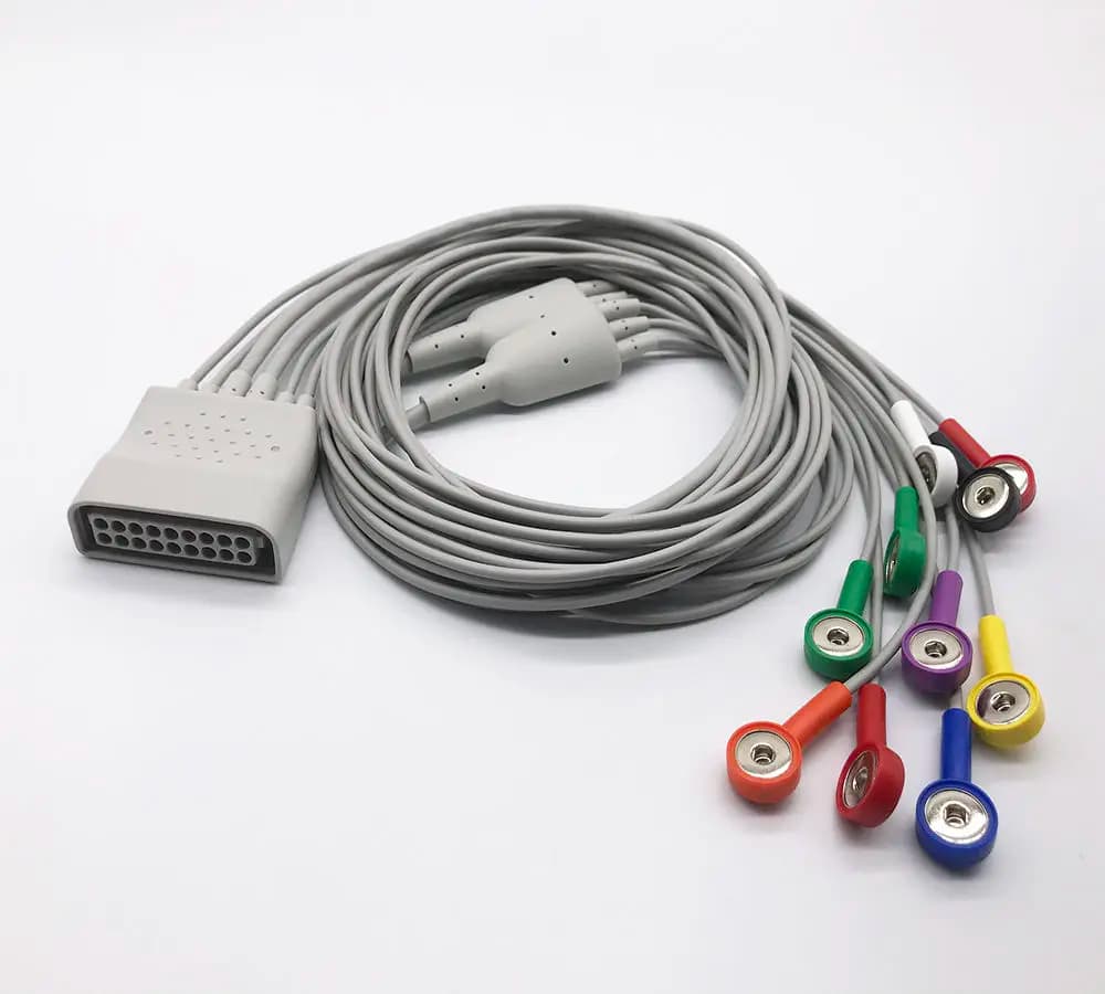 SE-2003 SE-2012 5/7/10 Leads compatibele Ecg-Holter-kabel