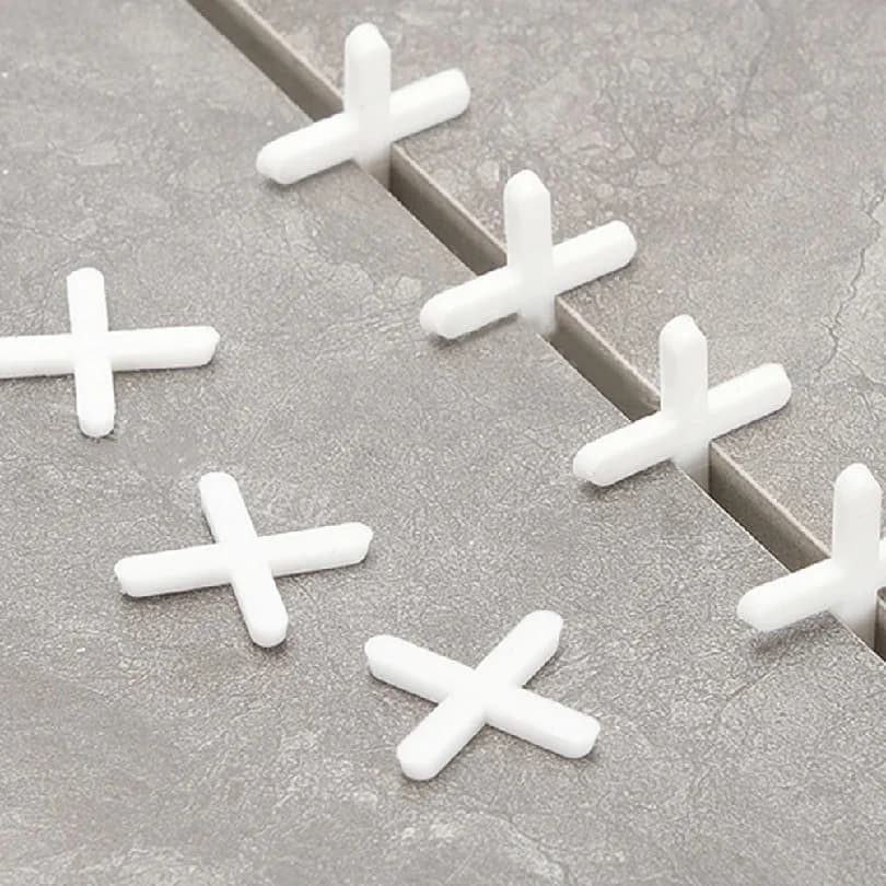 200pcs 3mm Cross Ceramic Tile Leveling System Clips Tile Spacer Ceramic Floor Wall Laying Construction Tool