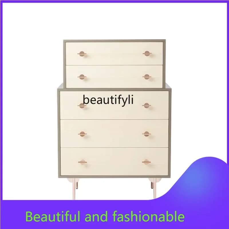 xzModern simple decorative cabinet multi-layer chest of drawers creative Nordic home storage cabinet