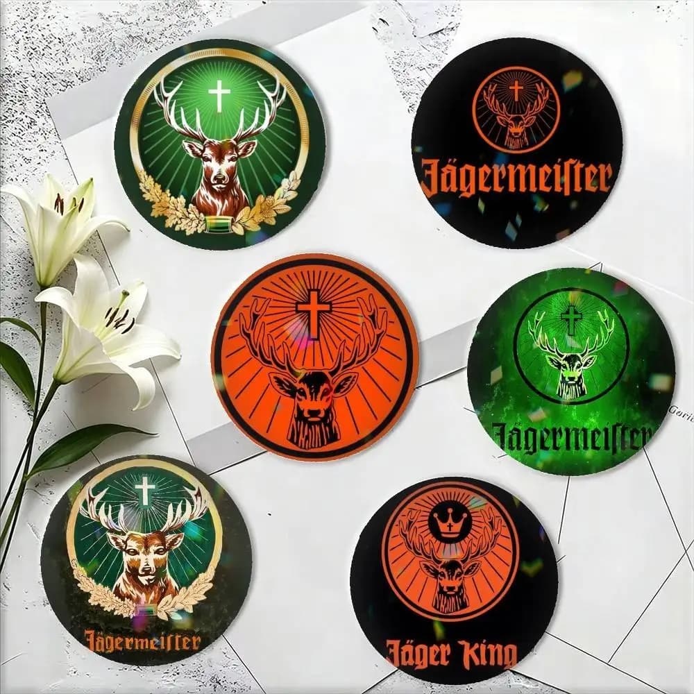 J-Jagermeister L-Logo  25mm 32mm 44mm 58mm 75mm Brooches Badges Pins for Accessories Gift