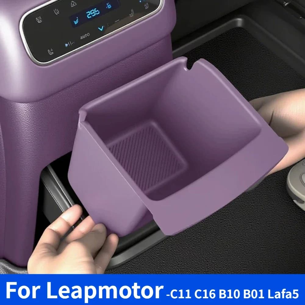 Fit For Leapmotor C11 C16 B10 B01 Lafa5 Rear Seat Air Outlet Tissue Storage Box Non Slip Mat Tissue Organizer Holder