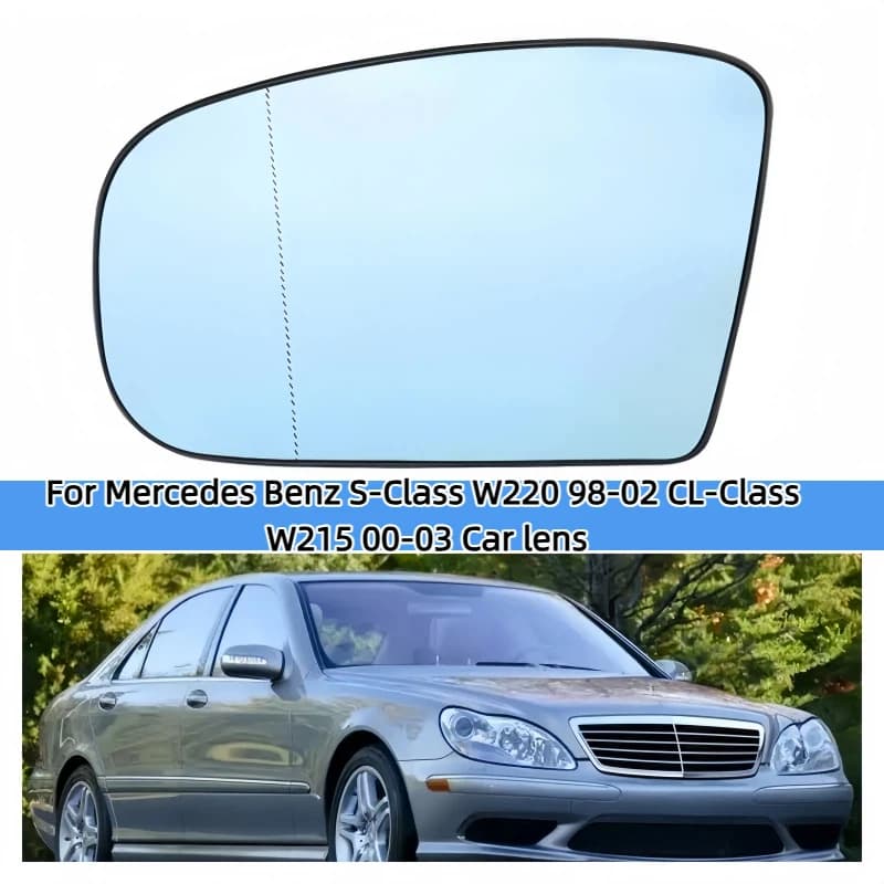 Car Side Heated Mirror Glass Rearview Mirror Lens Left /Right for Mercedes Benz S-Class W220 98-02 CL-Class W215 00-03 Car lens