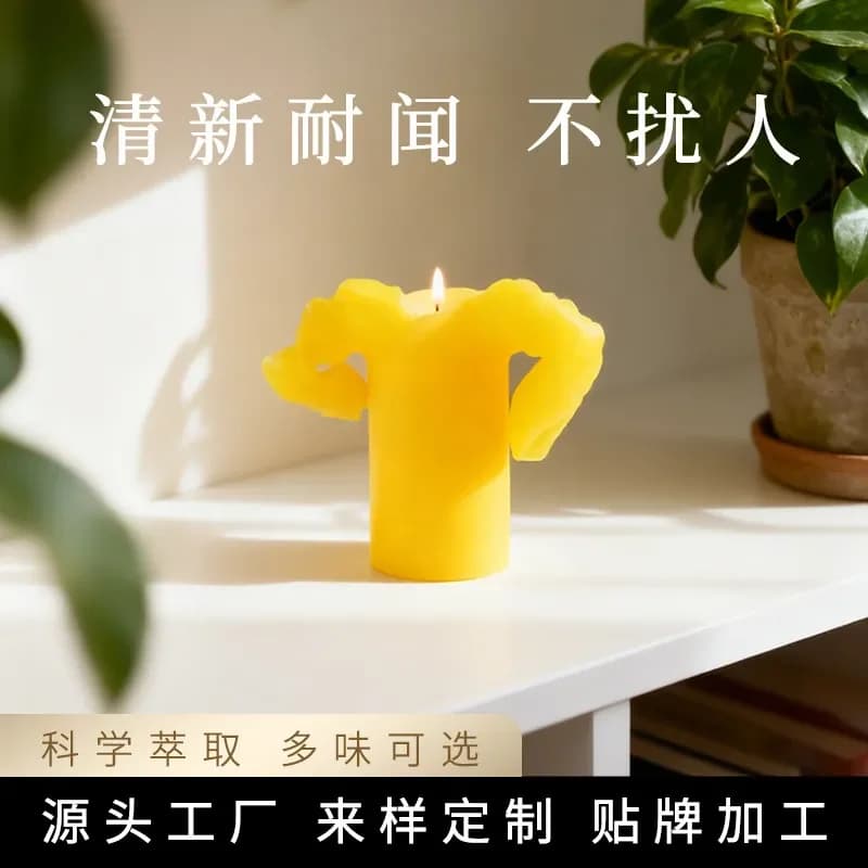 for Modeling Column Wax Creative Fragrance Candle Soybean Wax Premium Holiday Souvenir Aromatherapy Home Bedroom Unique