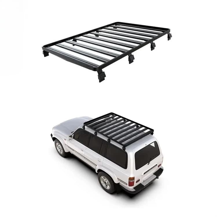 Toyota Land Cruiser LC80 Car Roof Rack From South Africa Aluminum Alloy Travel Luggage Frame Rack