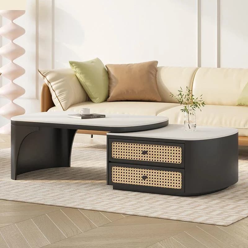 Nordic Bedroom Coffee Table Storage Adjustable Living Room Aesthetic Coffee Table Decoration Modern Mesas Bajas Home Furniture