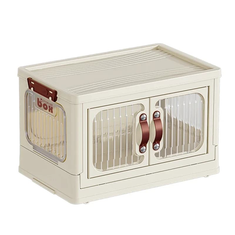 ZZXL Storage Cabinet Household Baby Wardrobe Organizing Foldable Multi-Layer Plastic Storage Cabinet
