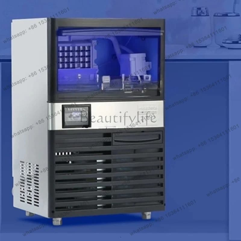 Ice Maker Commercial Milk Tea Shop Large Small Fully Automatic Cube Ice Machine