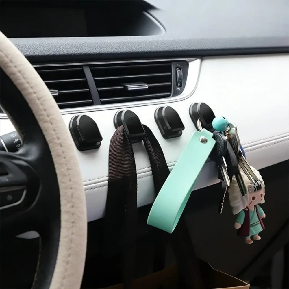 ZF-T Mini Gancho Portátil para Coche, Accesorio Interior Invisible para Almacenamiento en Coche, para Peugeot 206 307 308 3008 2