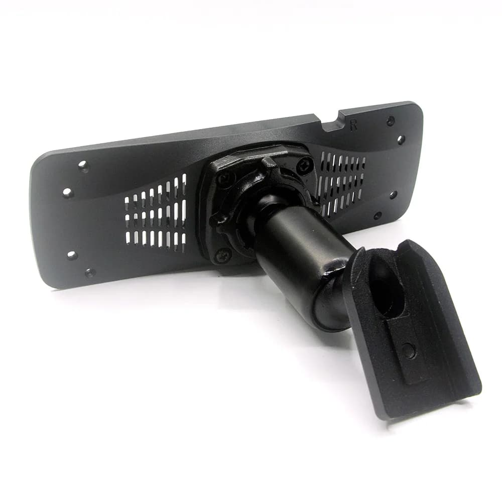 ANSHILONG Car Interior Mirror Bracket + Back Plate Panel 11.8 X 4.1 CM Screw Spacing for Car DVR AZdome PG17pro/PG17max