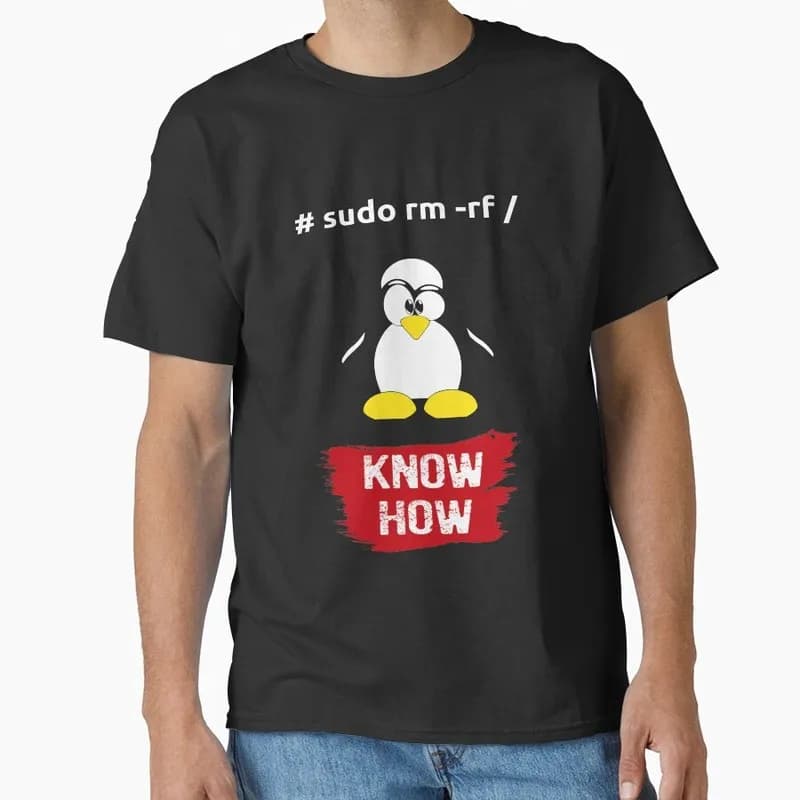 DevOps – Know How Ubuntu Linux Operating System Graphic T‑Shirt Casual Short Sleeve Tees Geek IT Developer Fan Gift Streetwear
