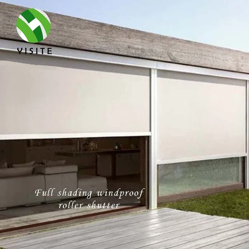 YST Factory Direct Price New Design Cassette Multiple Polyester Electric Roller Blinds  Motorized Roller Shades Outdoor