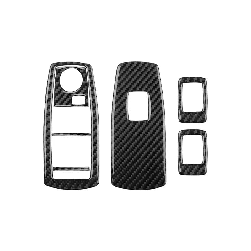 For 04-10 BMW X3 Carbon Fiber E83 Window Panel Decorative Sticker Interior Modification Accessories