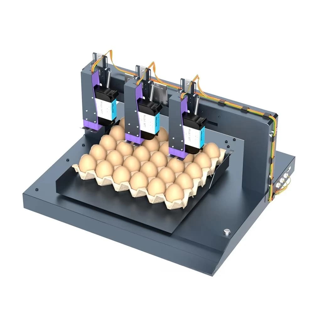 2025 High Quality Inkjet Printer for 3 Head Egg Machines for Small Businesses Egg Date Machine Egg Date Printer